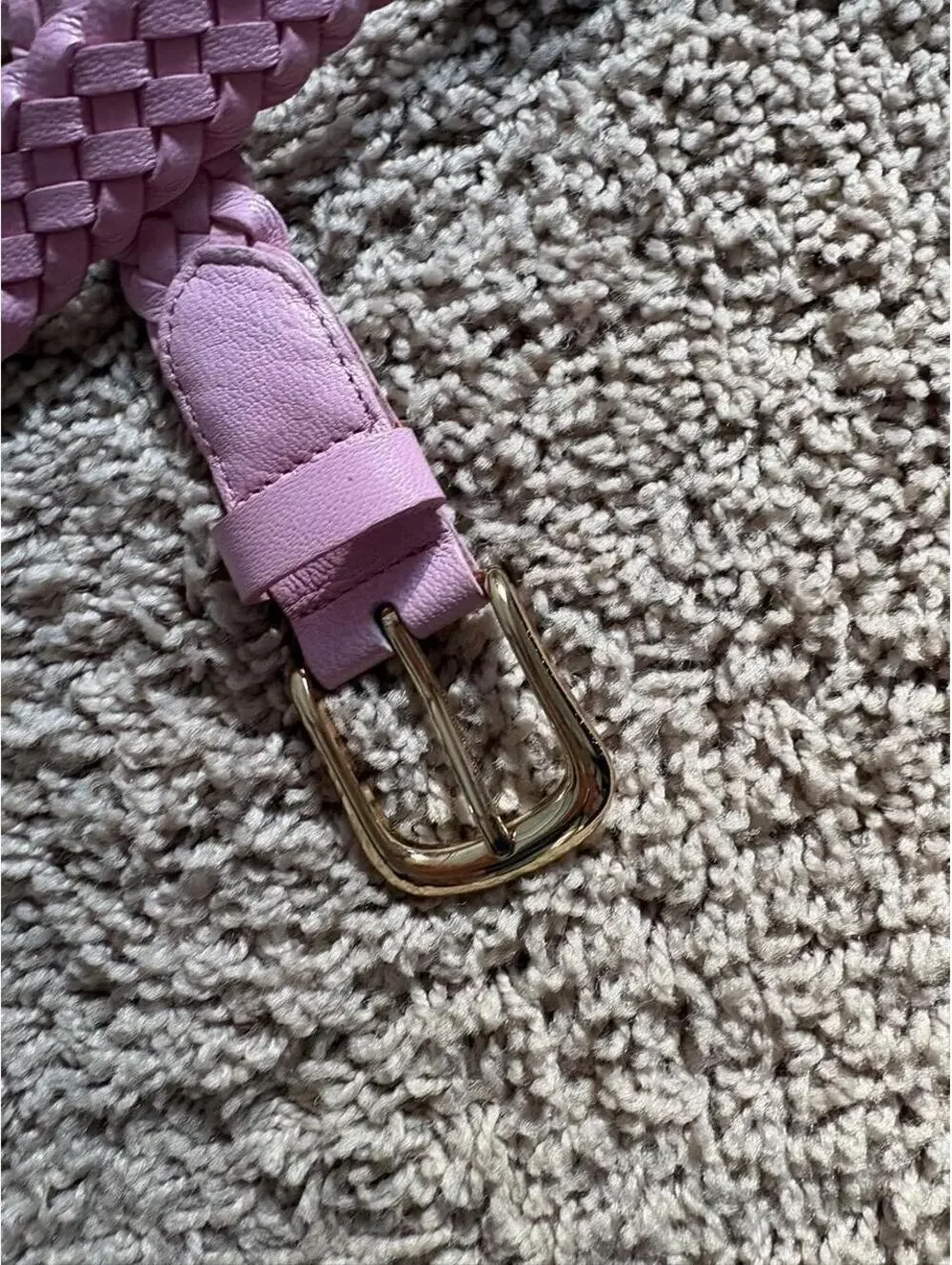 N/A pink braided
